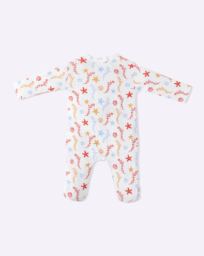 SEA WORLD - Full Pyjama Organic Baby Romper