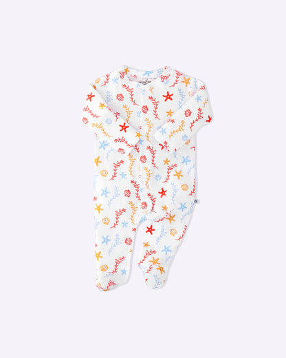 SEA WORLD - Full Pyjama Organic Baby Romper