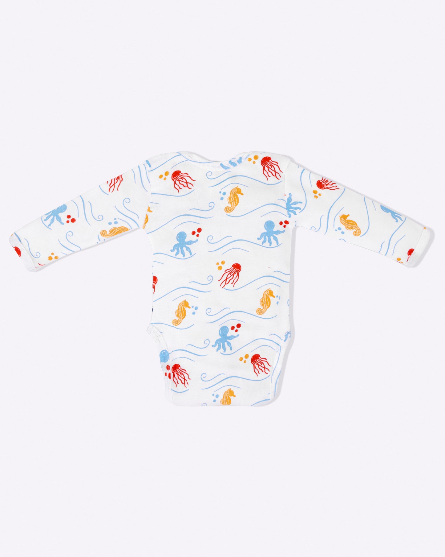 SEA WORLD - Full Sleeve - Organic Baby Romper - Set of 3