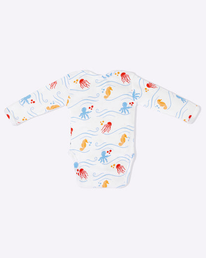 SEA WORLD - Full Sleeve - Organic Baby Romper - Set of 3