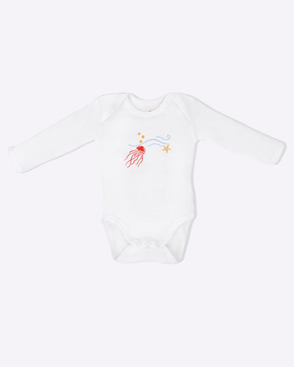 SEA WORLD - Full Sleeve - Organic Baby Romper - Set of 3