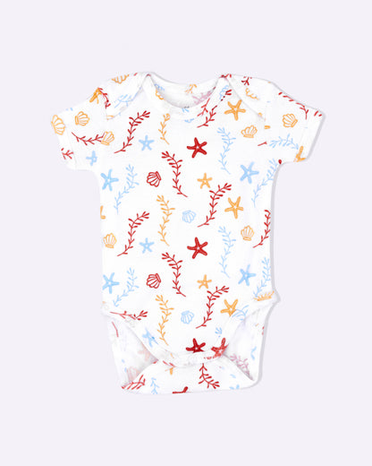 SEA WORLD - Half Sleeve - Organic Baby Romper - Set of 3