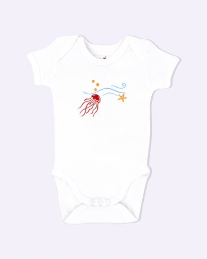 SEA WORLD - Half Sleeve - Organic Baby Romper - Set of 3