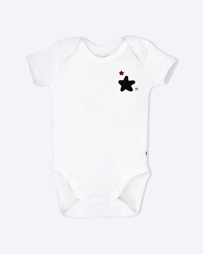 STARS - Half Sleeve - Organic Baby Romper - Set of 3