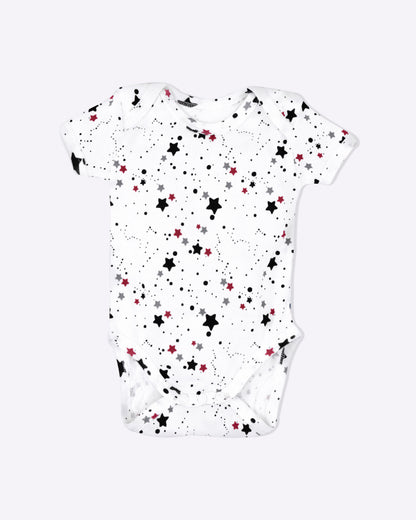 STARS - Half Sleeve - Organic Baby Romper - Set of 3
