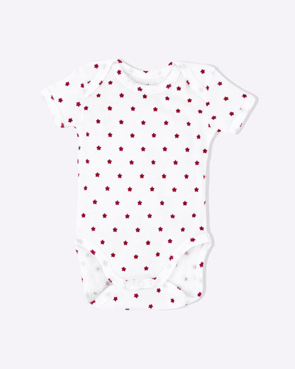 STARS - Half Sleeve - Organic Baby Romper - Set of 3