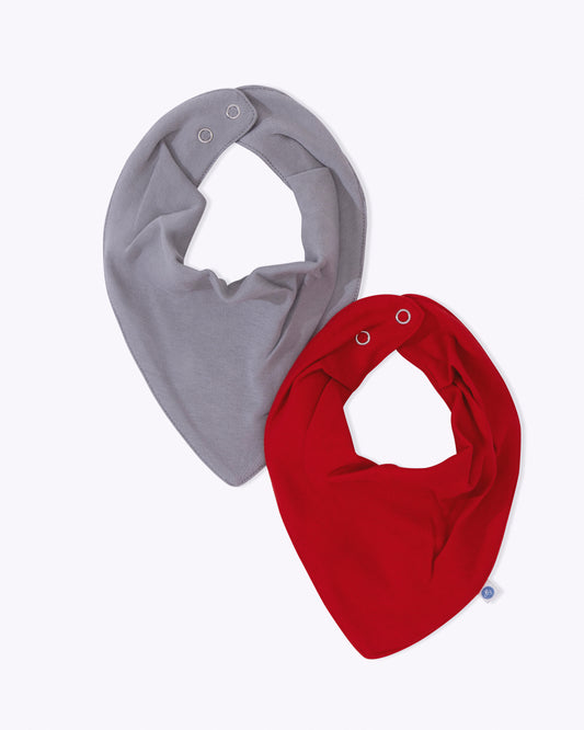 STARS - Organic Baby Cotton Bibs - Set of 2