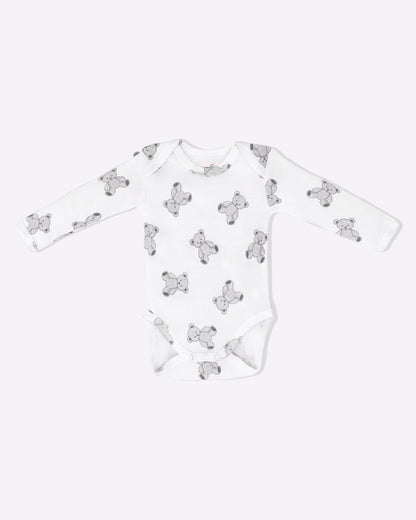 TEDDY - Full Sleeve - Organic Baby Romper - Set of 3