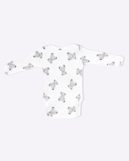 TEDDY - Full Sleeve - Organic Baby Romper - Set of 3