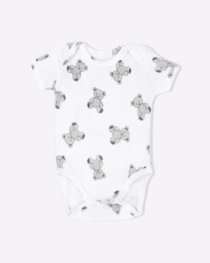 TEDDY - Half Sleeve - Organic Baby Romper - Set of 3