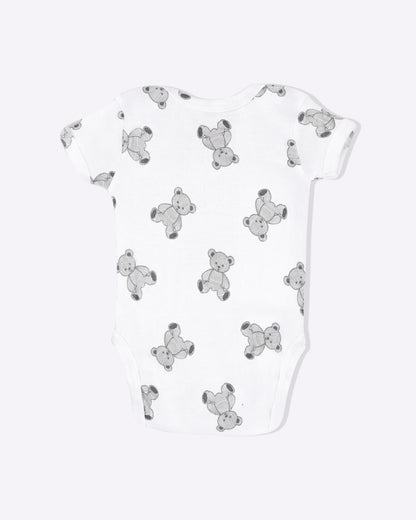 TEDDY - Half Sleeve - Organic Baby Romper - Set of 3