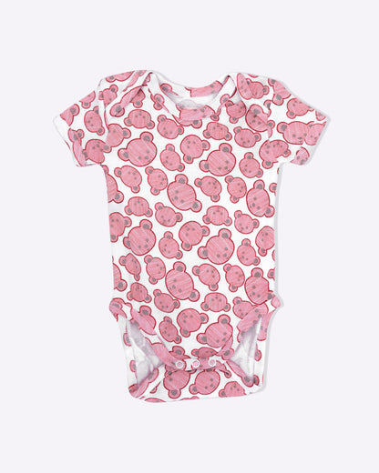 TEDDY - Half Sleeve - Organic Baby Romper - Set of 3