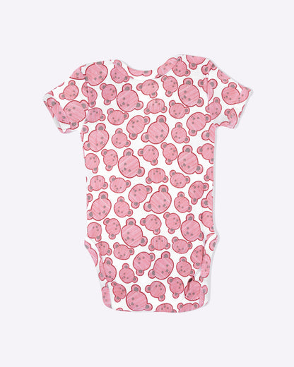 TEDDY - Half Sleeve - Organic Baby Romper - Set of 3
