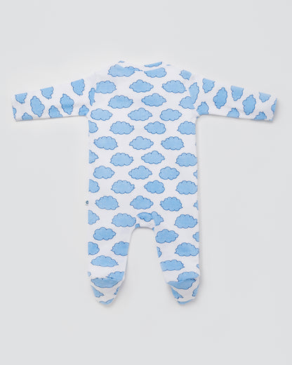 CLOUDS - Full Pyjama Organic Baby Romper