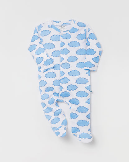 CLOUDS - Full Pyjama Organic Baby Romper