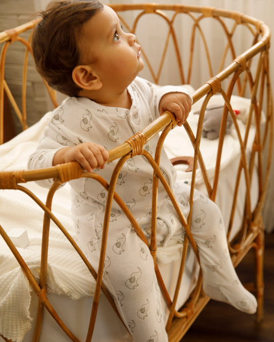 ELEPHANT - Full Pyjama Organic Baby Romper