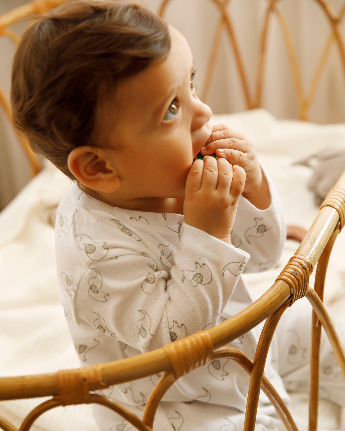 ELEPHANT - Full Pyjama Organic Baby Romper