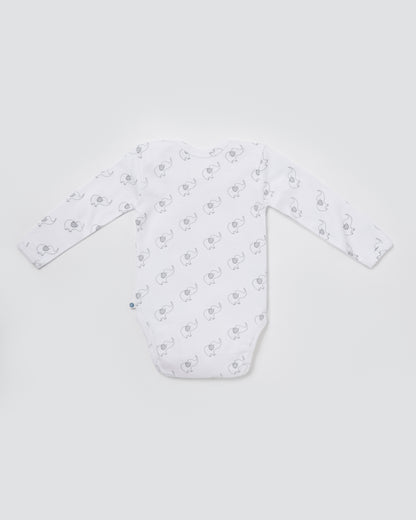 ELEPHANT - Full sleeve - Organic Baby Romper - Set of 3