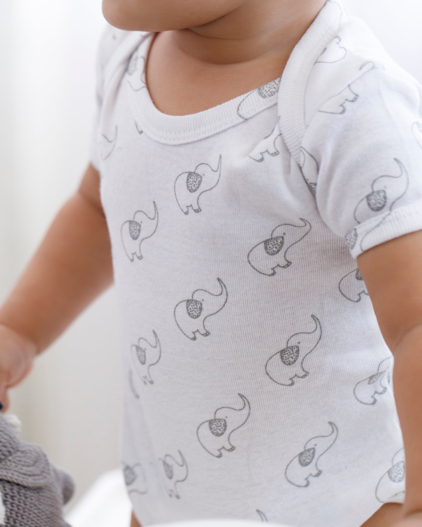 ELEPHANT - Half sleeve - Organic Baby Romper - Set of 3