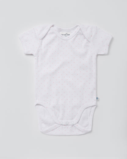 HEARTS - Half sleeves - Organic Baby Romper - Set of 3