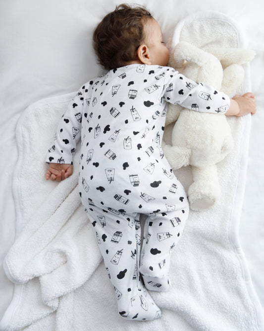 MILK - Full Pyjama Organic Baby Romper