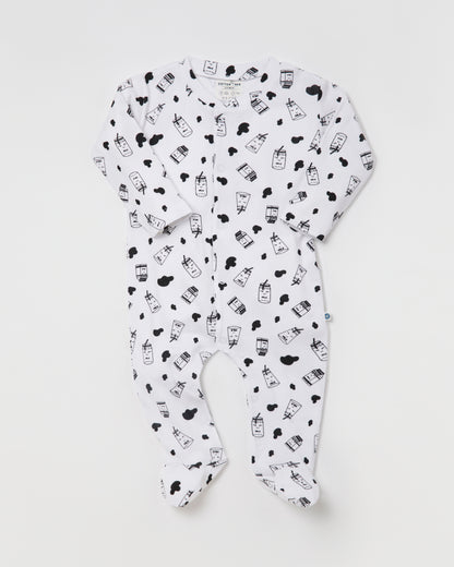 MILK - Full Pyjama Organic Baby Romper