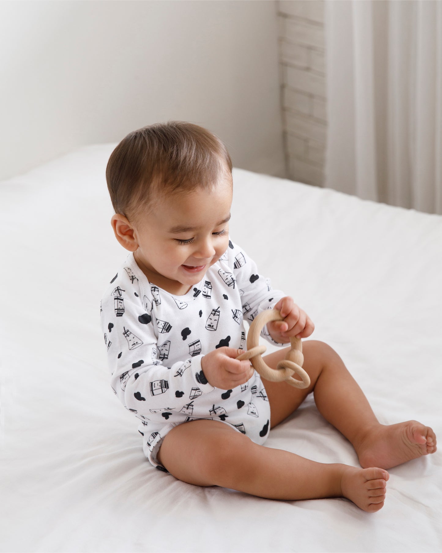 MILK - Full sleeve - Organic Baby Romper - Set of 3