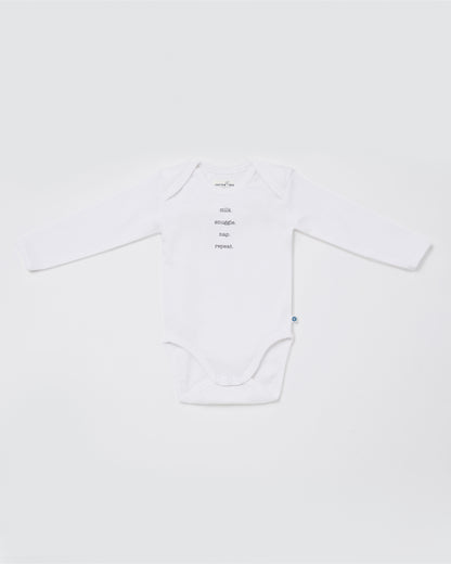MILK - Full sleeve - Organic Baby Romper - Set of 3