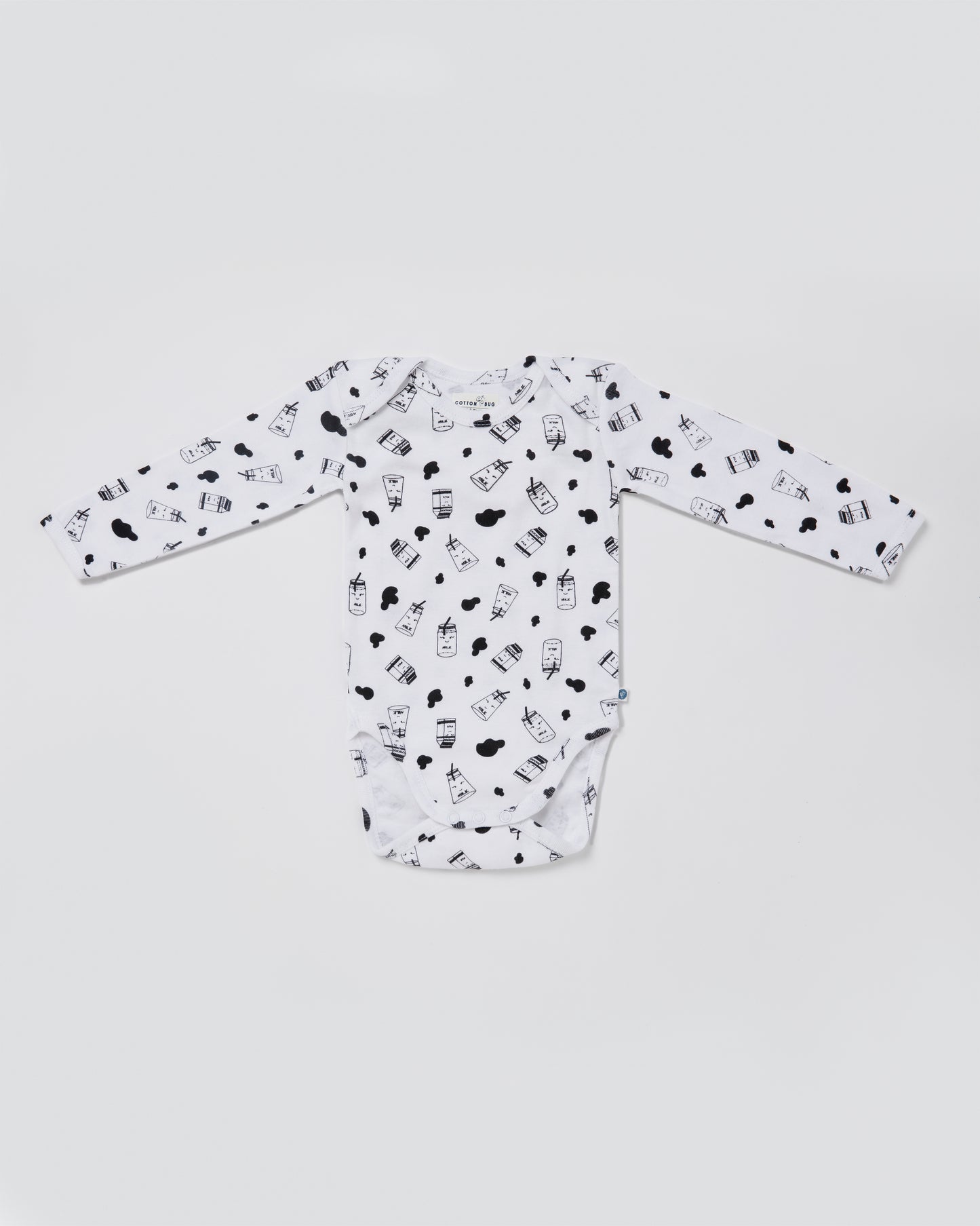 MILK - Full sleeve - Organic Baby Romper - Set of 3