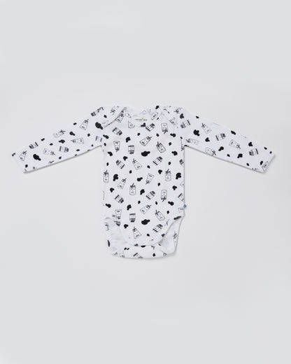 MILK - Full sleeve - Organic Baby Romper - Set of 3