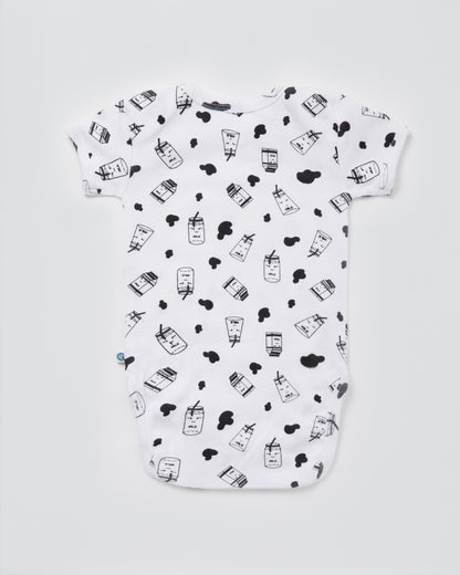 MILK - Half Sleeve - Organic Baby Romper - Set of 3
