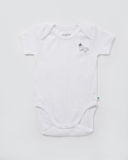 MILK - Half Sleeve - Organic Baby Romper - Set of 3