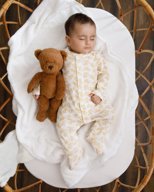 OLIVE - Full Pyjama Organic Baby Romper
