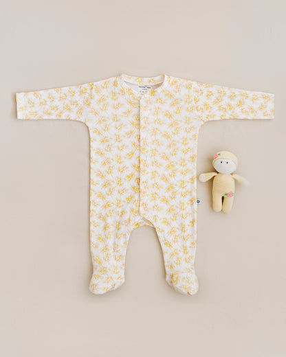 OLIVE - Full Pyjama Organic Baby Romper