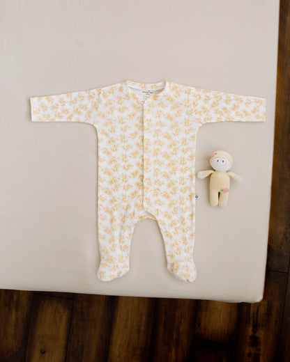 OLIVE - Full Pyjama Organic Baby Romper