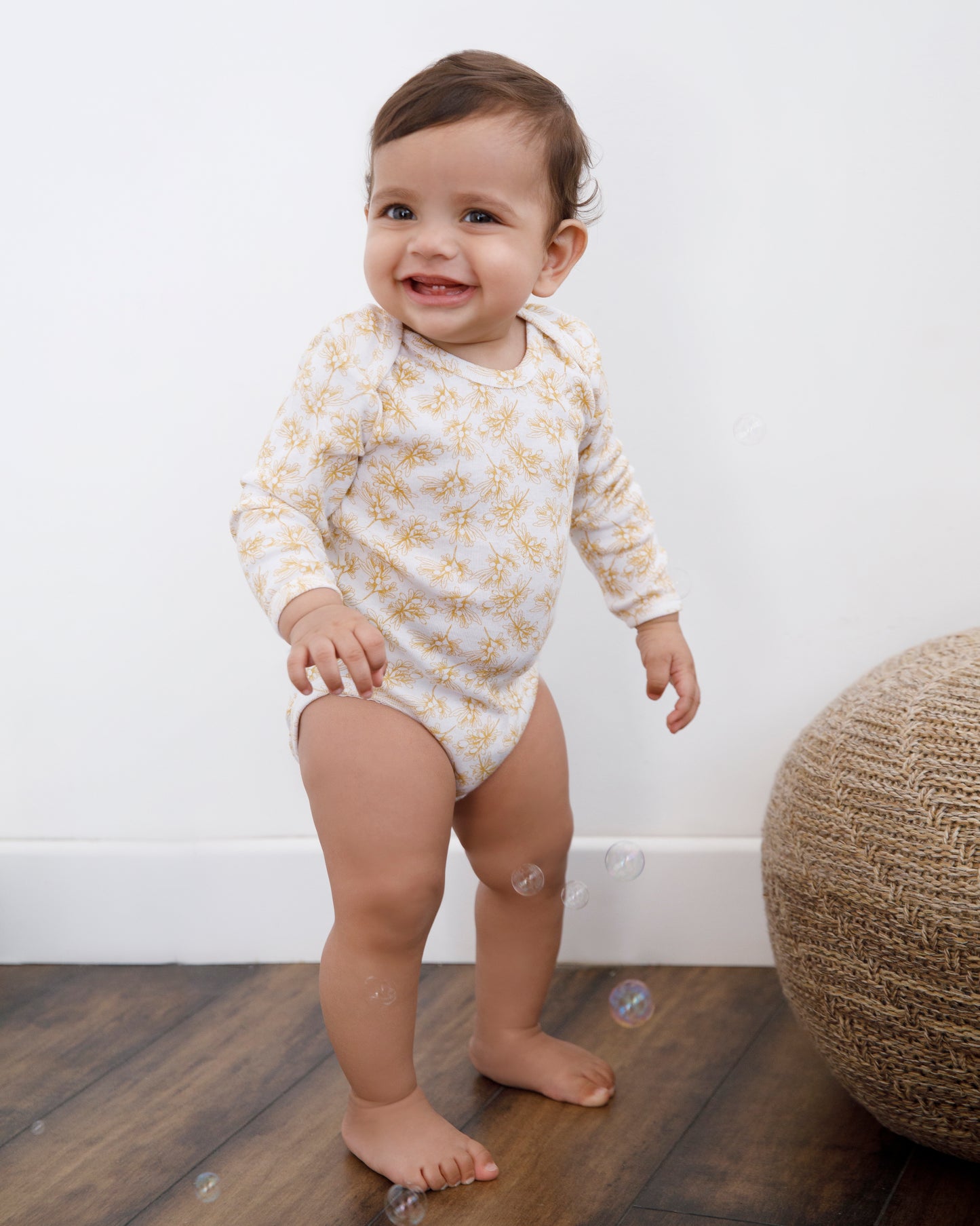 OLIVE - Full Sleeve - Organic Baby Romper - Set of 3