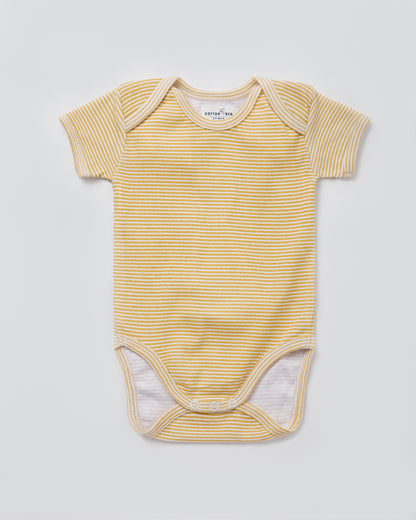 OLIVE - Half Sleeve - Organic Baby Romper - Set of 3