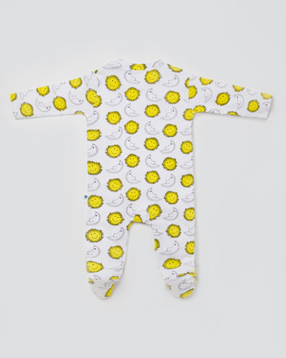 SUN & MOON - Full Pyjama Organic Baby Romper