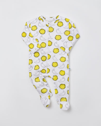 SUN & MOON - Full Pyjama Organic Baby Romper