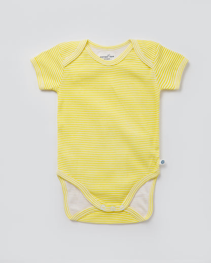 SUN & MOON - Half Sleeves - Organic Baby Romper - Set of 3